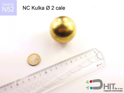NC kulka fi 2 cale N52 - kuleczki neodymowe - neocube
